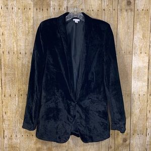 Xhilaration Soft Velour Blazer Jacket